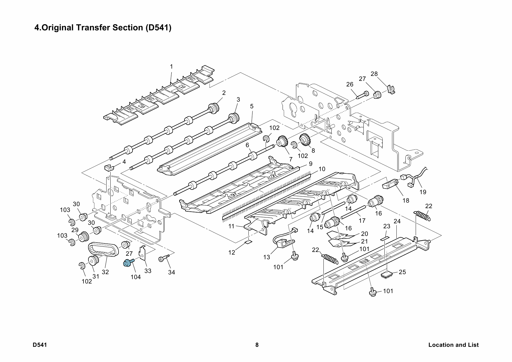 RICOH Options D541 ARDF-DF3050 Parts Catalog PDF download-4 RICOH Options D541 ARDF-DF3050 Parts Catalog PDF download page 4